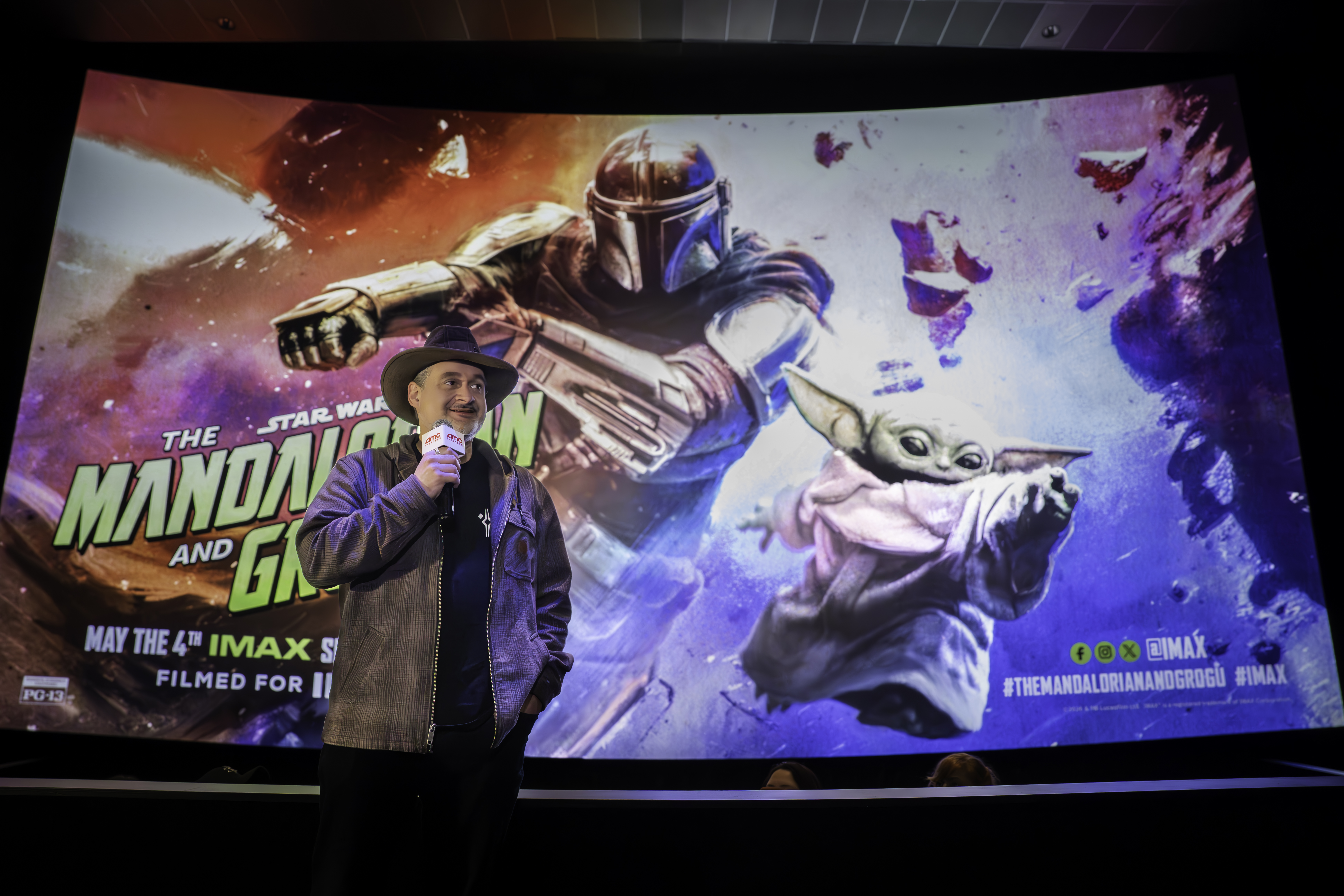 Dave Filoni is seen at a special IMAX preview of "The Mandalorian and Grogu."