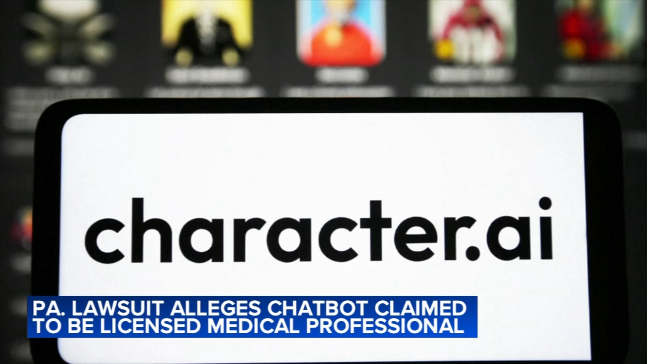 Pennsylvania sues AI company, saying its chatbots illegally hold themselves out as licensed doctors