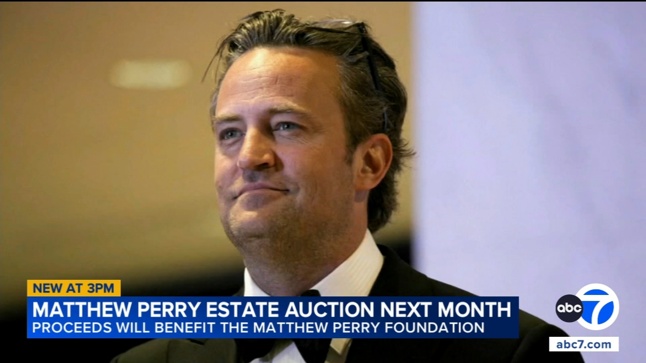 Matthew Perry’s ‘Friends’ keepsakes and artwork go up for auction for foundation named for him