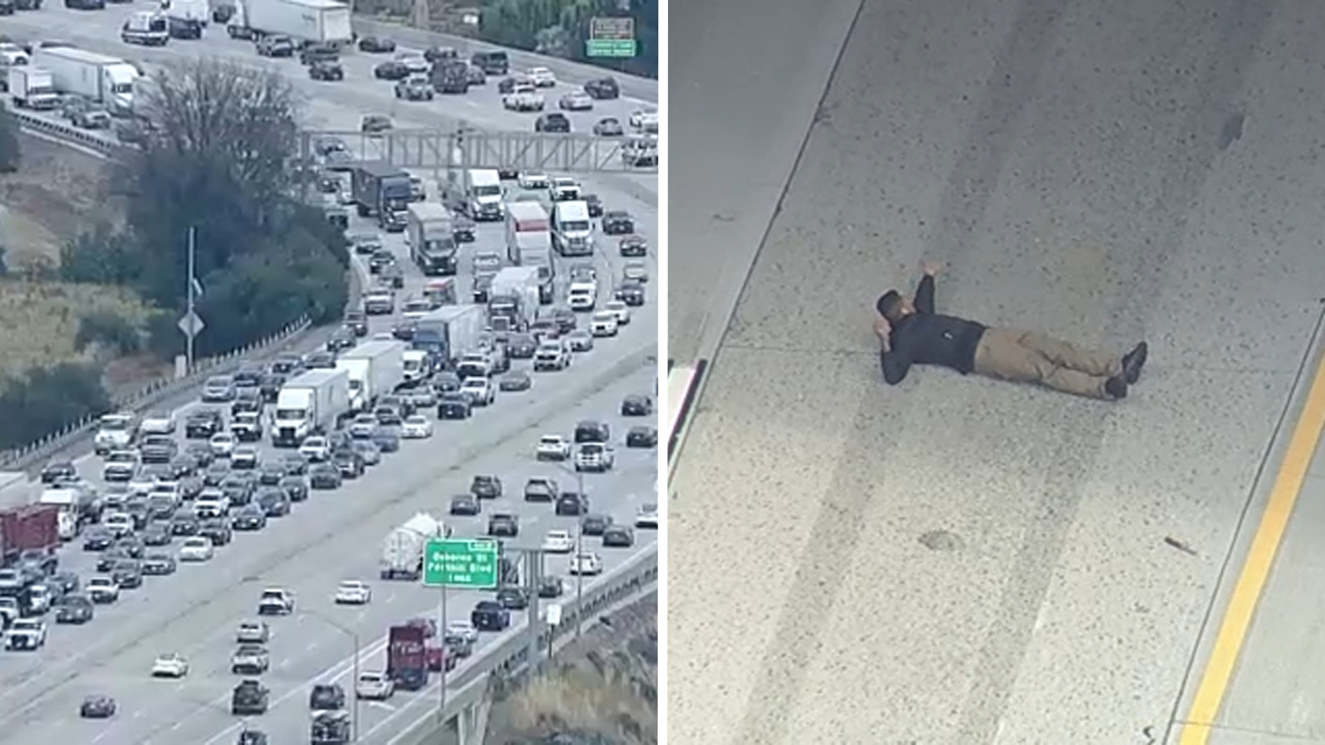 WB 210 Fwy closed in Sylmar after police shoot armed attempted carjacking suspect, LAPD says