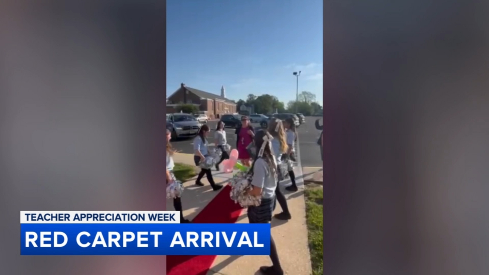 St. Mary School in South Jersey rolled out the red carpet for teachers