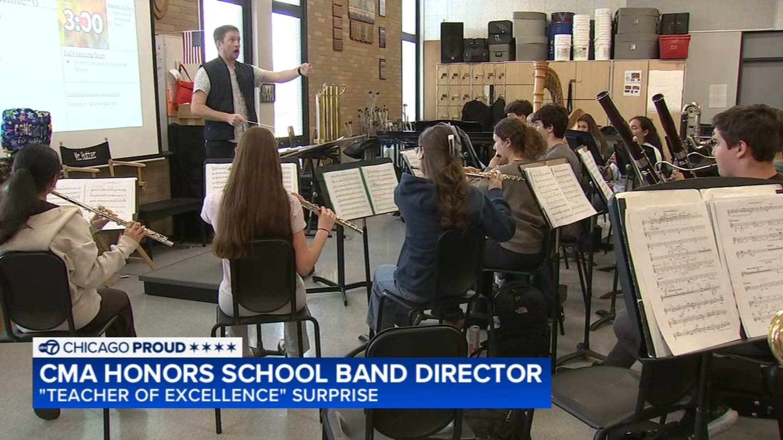 Maine South HS band director honored as 'CMA Teacher of Excellence'