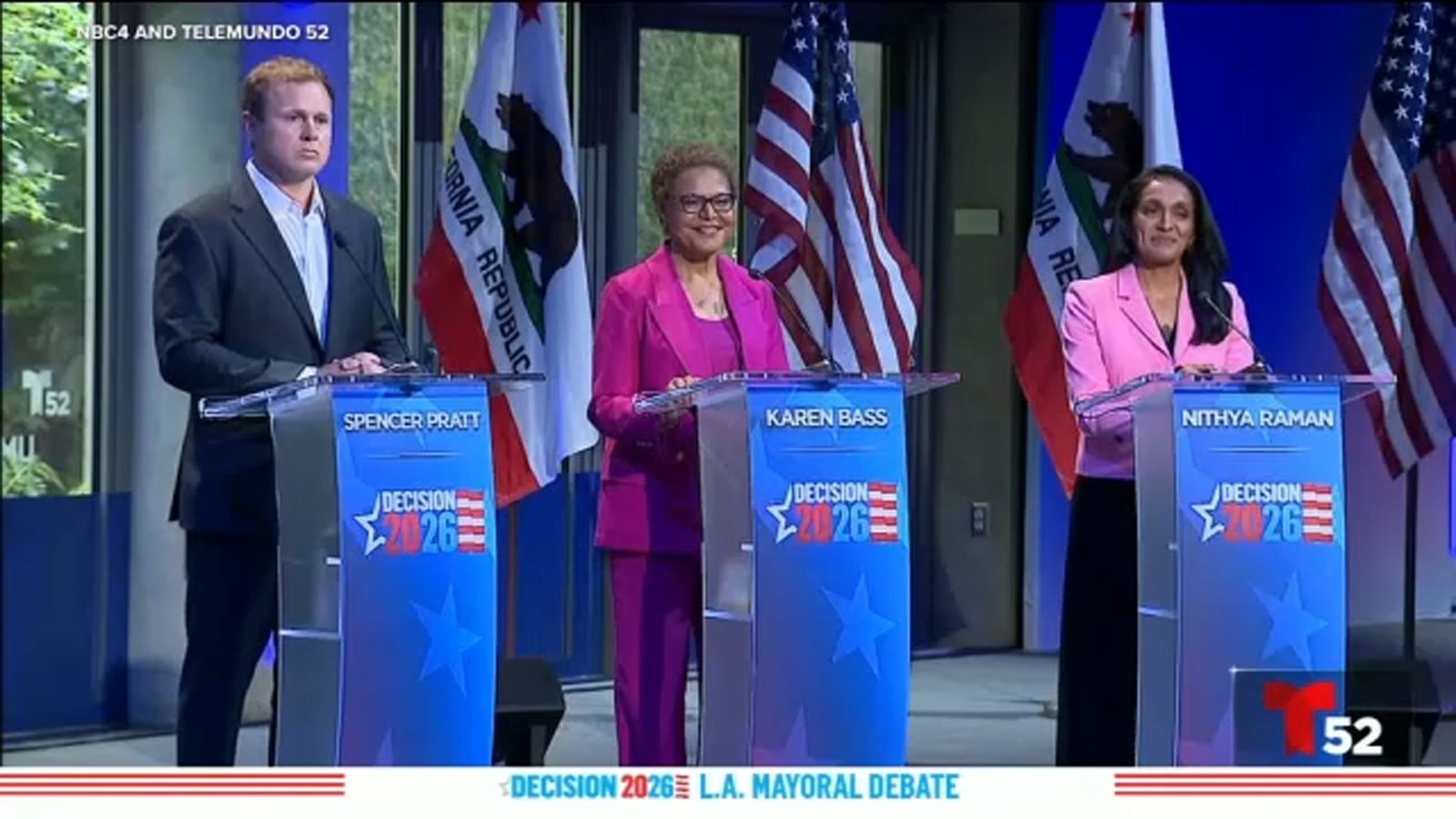 3 leading candidates for LA mayor face off on homelessness, wildfires, film industry in fiery debate