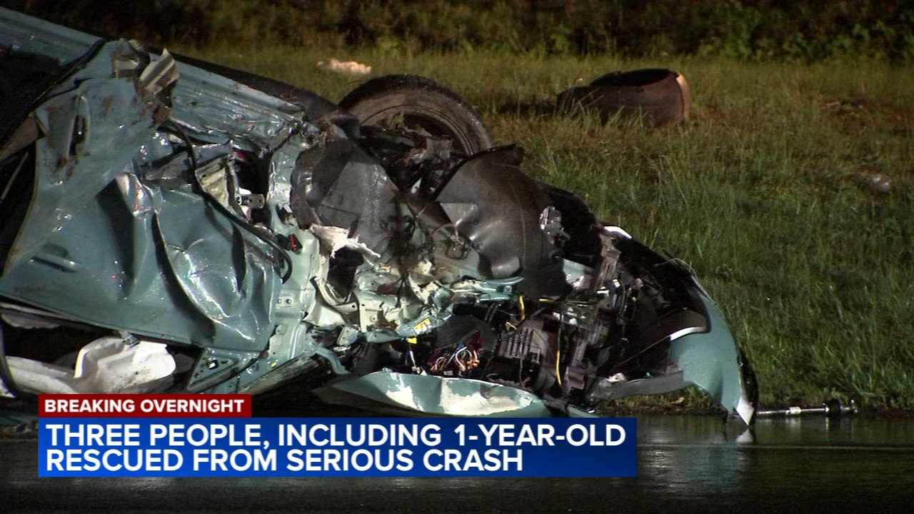 1-year-old child among 3 hurt in serious crash in Burlington Twp., NJ