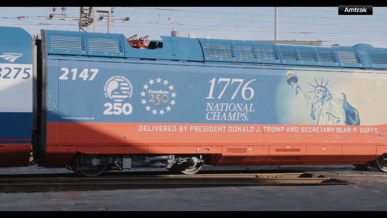 Amtrak shares a timelapse of its Freedom 250 Acela train being wrapped in patriotic decal ahead of a ceremonial unveiling on Thursday