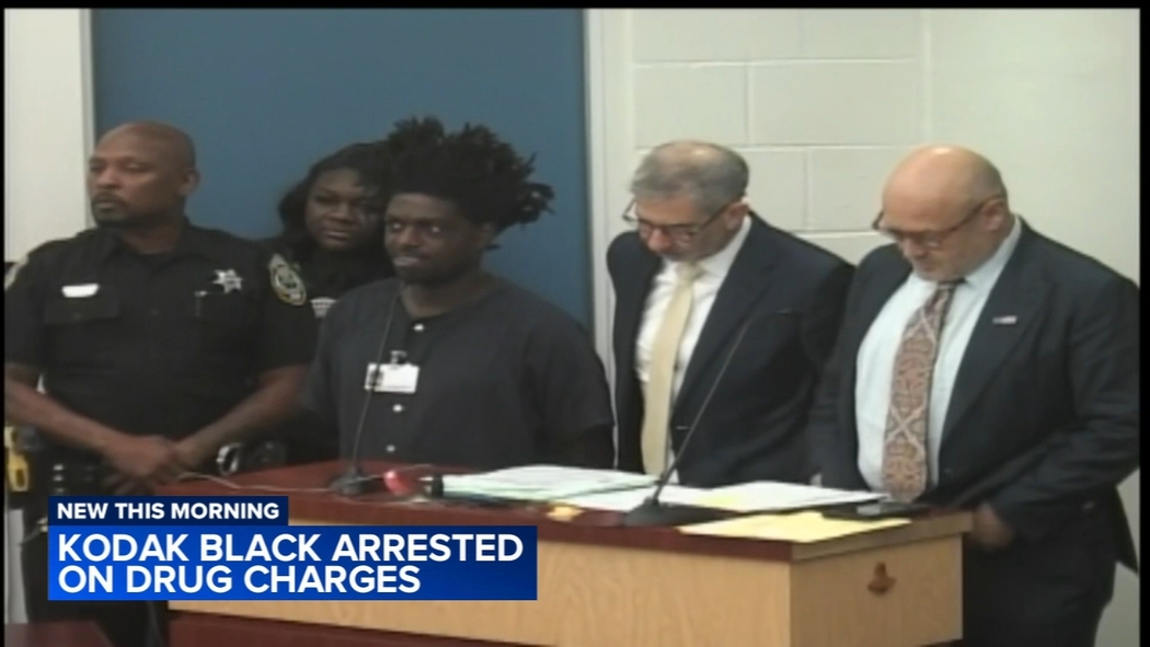 Rapper Kodak Black arrested on drug trafficking charge - ABC7 Chicago