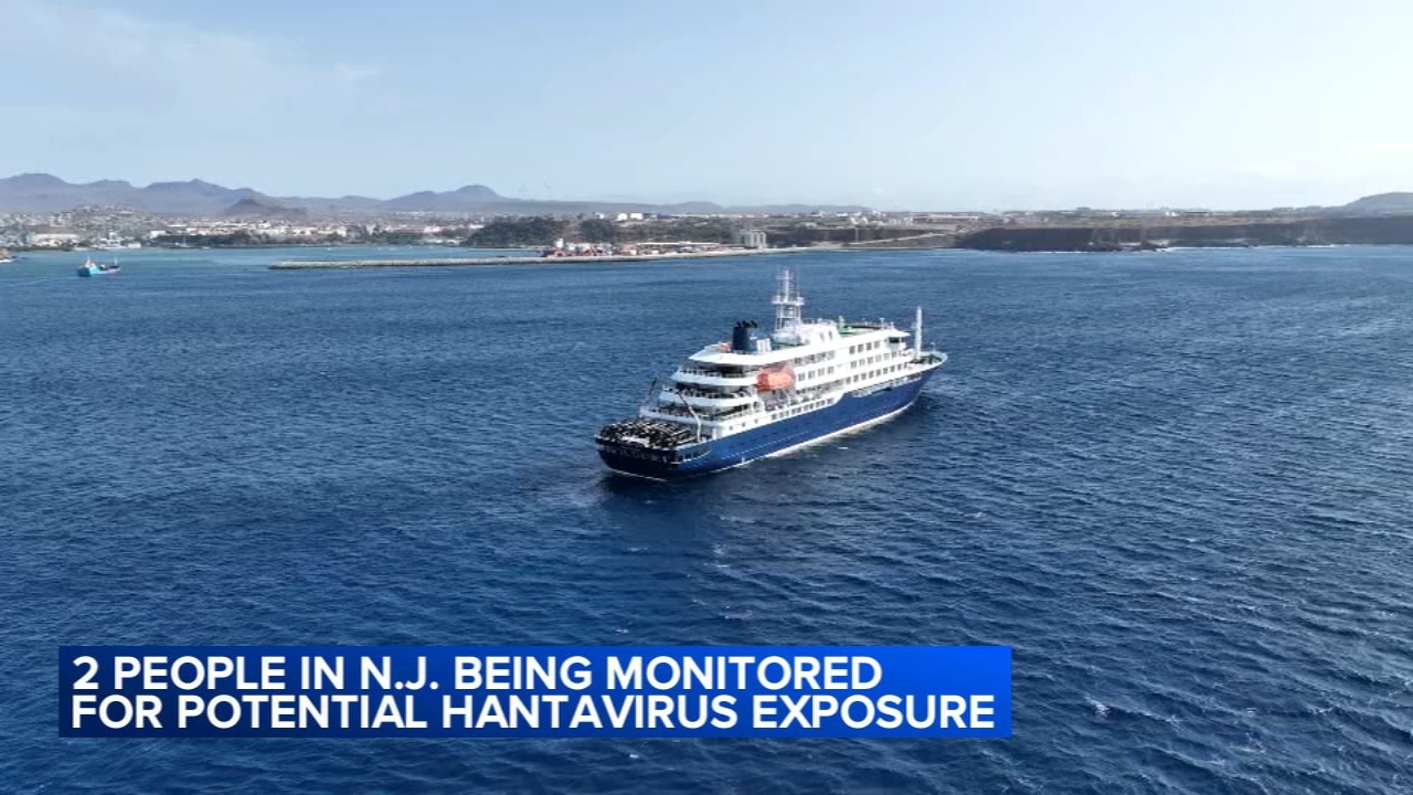 2 NJ residents being monitored after potential exposure to hantavirus connected to cruise ship