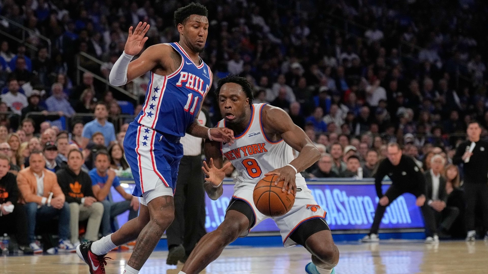 Knicks beat Sixers 108-94 to take commanding 3-0 lead in series