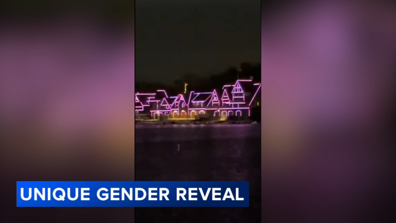 Philly couple lights up Boathouse Row for gender‑reveal celebration