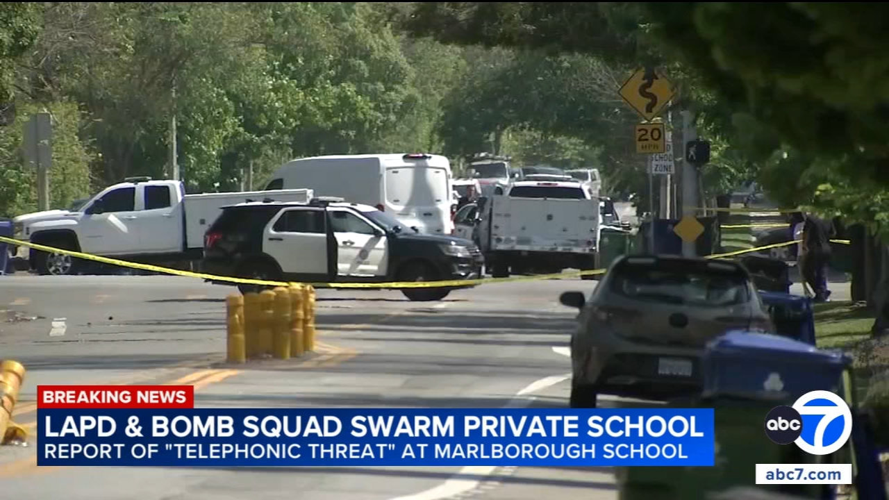 Private school in Hancock Park temporarily locked down after receiving phone threat, LAPD says