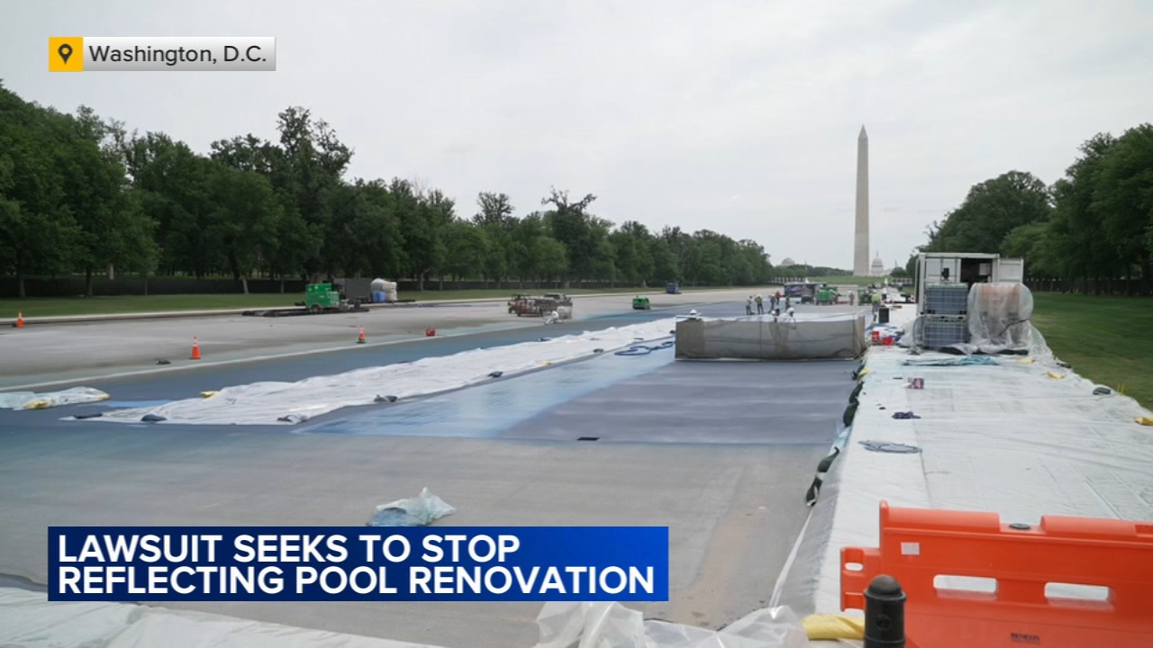 Lawsuit seeks to stop repainting of Lincoln Memorial Reflecting Pool