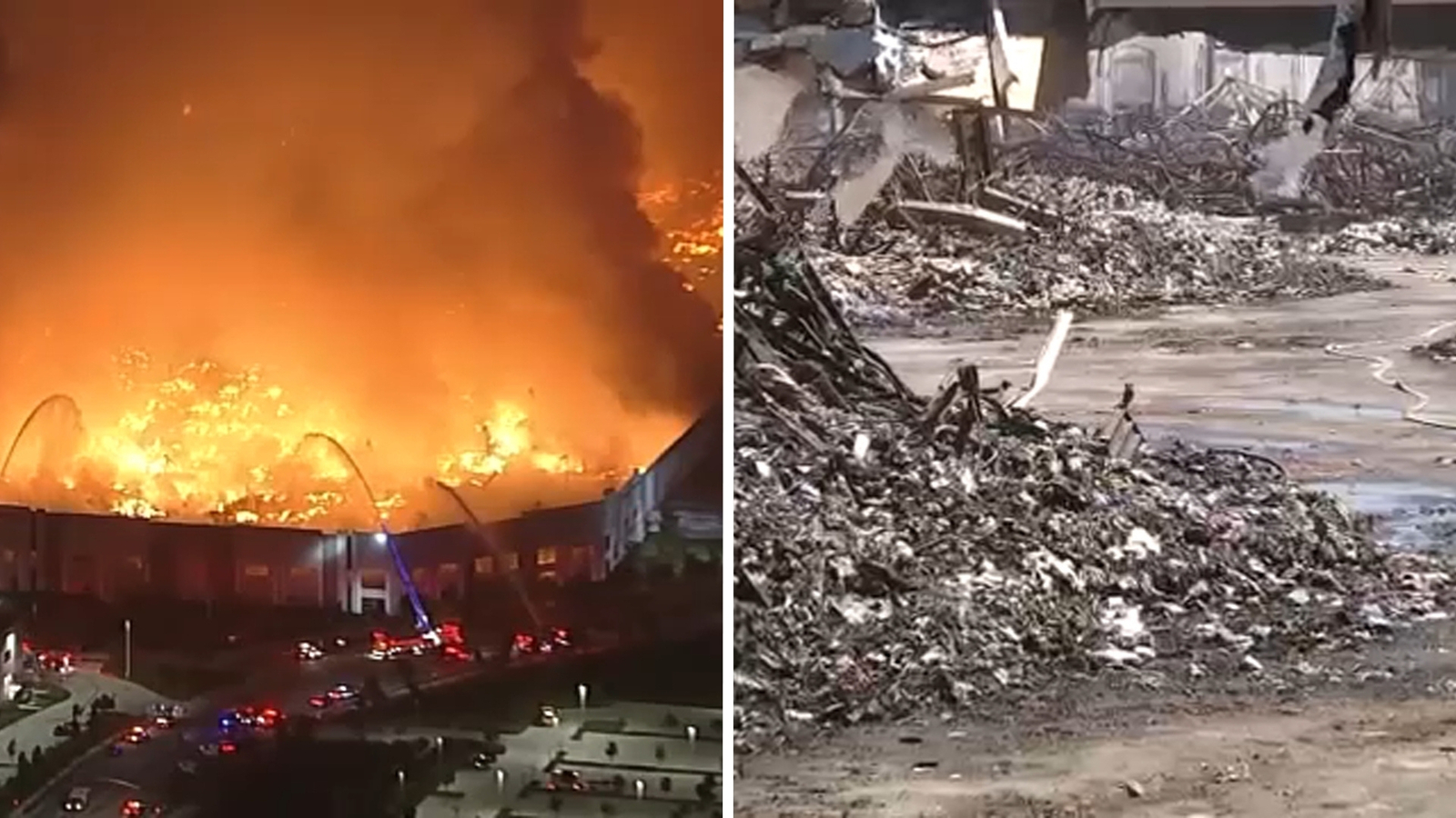 Residents raise health concerns as Ontario warehouse continues to smolder 1 month after massive fire