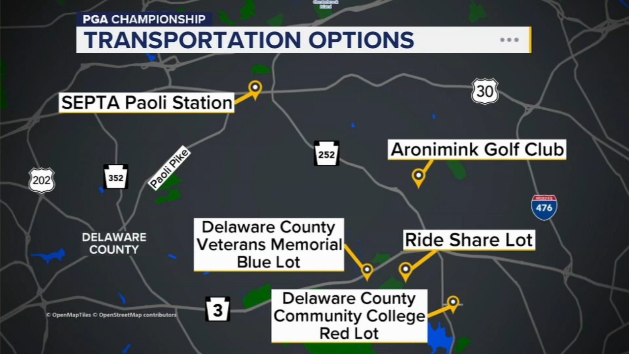 PGA Championship: How to get to Aronimink Golf Club and what spectators need to know