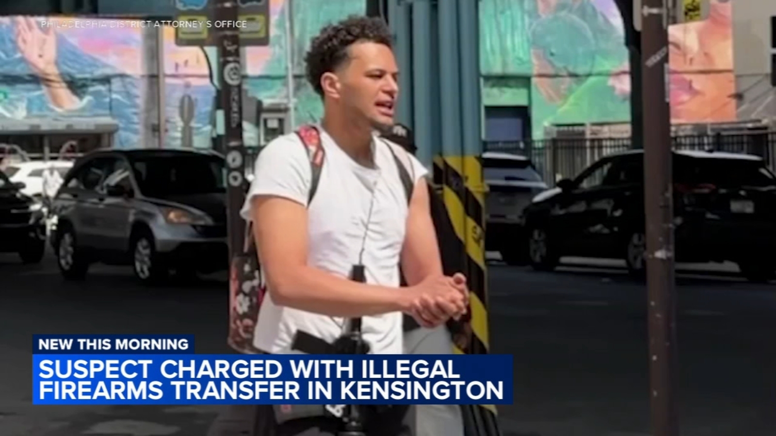 Man arrested after being seen wandering streets with AR-style pistol