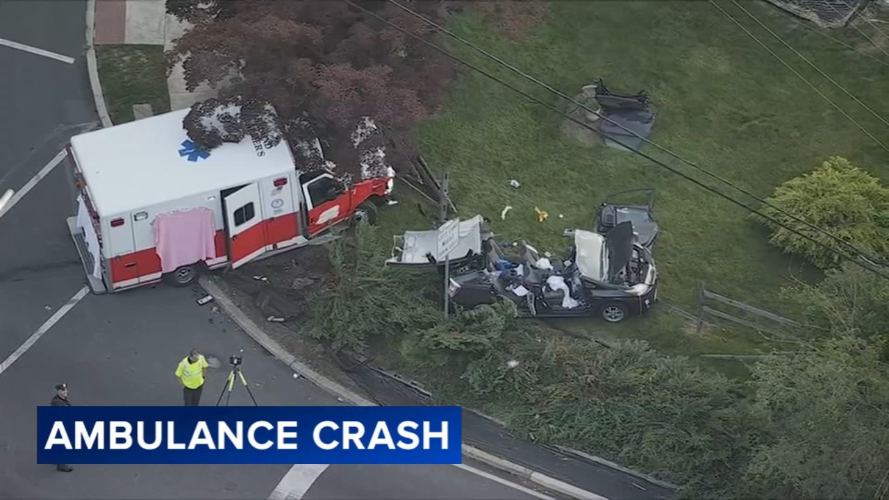 2 hurt in crash involving ambulance in Montgomery County