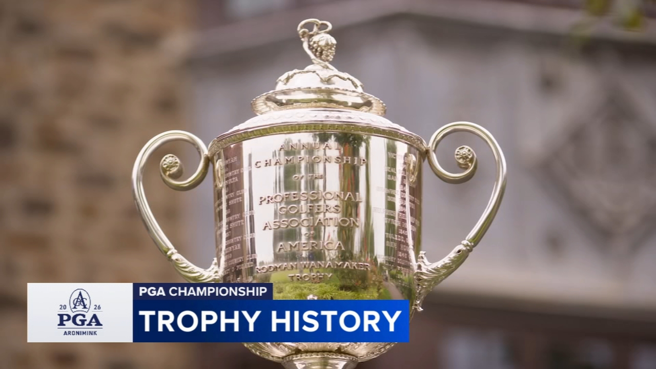 Wanamaker Trophy returns home as PGA Championship begins at Aronimink Golf Club in Newtown Square