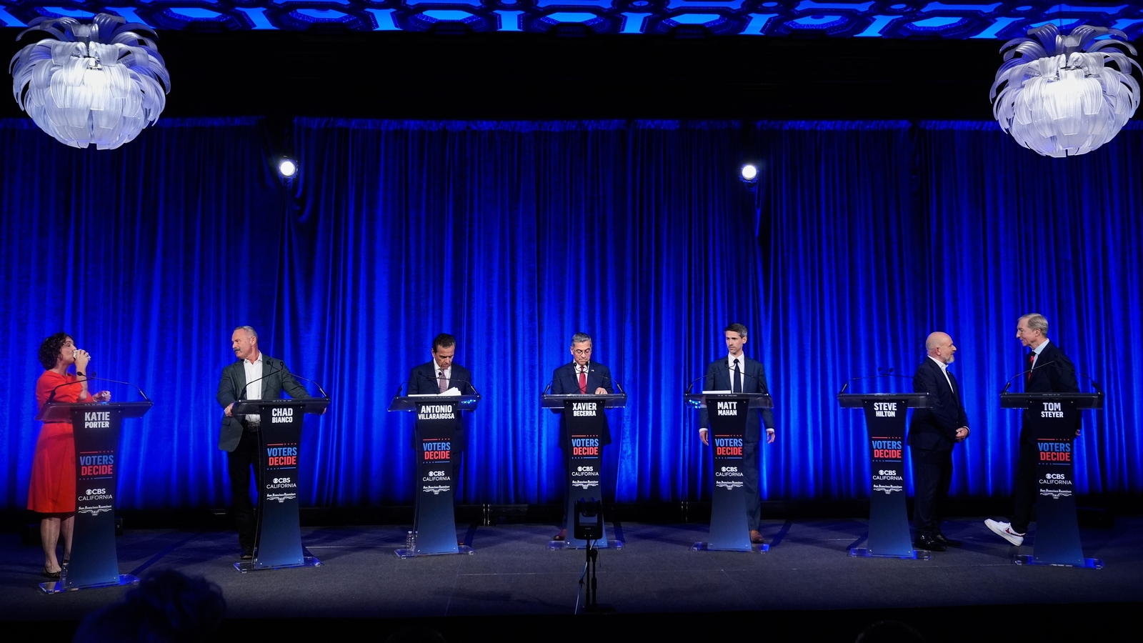 Leading contenders for CA governor meet for final debate before votes are counted