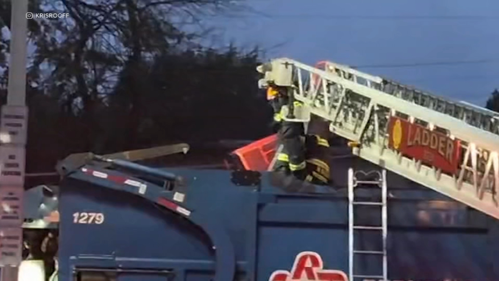 Firefighters rescue man, 2 dogs from a garbage truck in Palmer Township ...