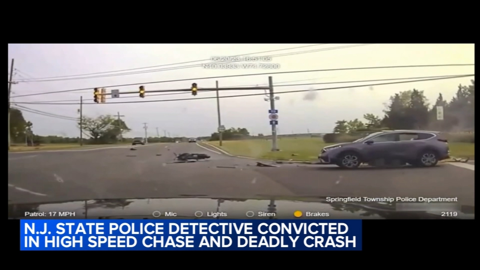 NJ state police detective convicted in high speed chase, deadly crash