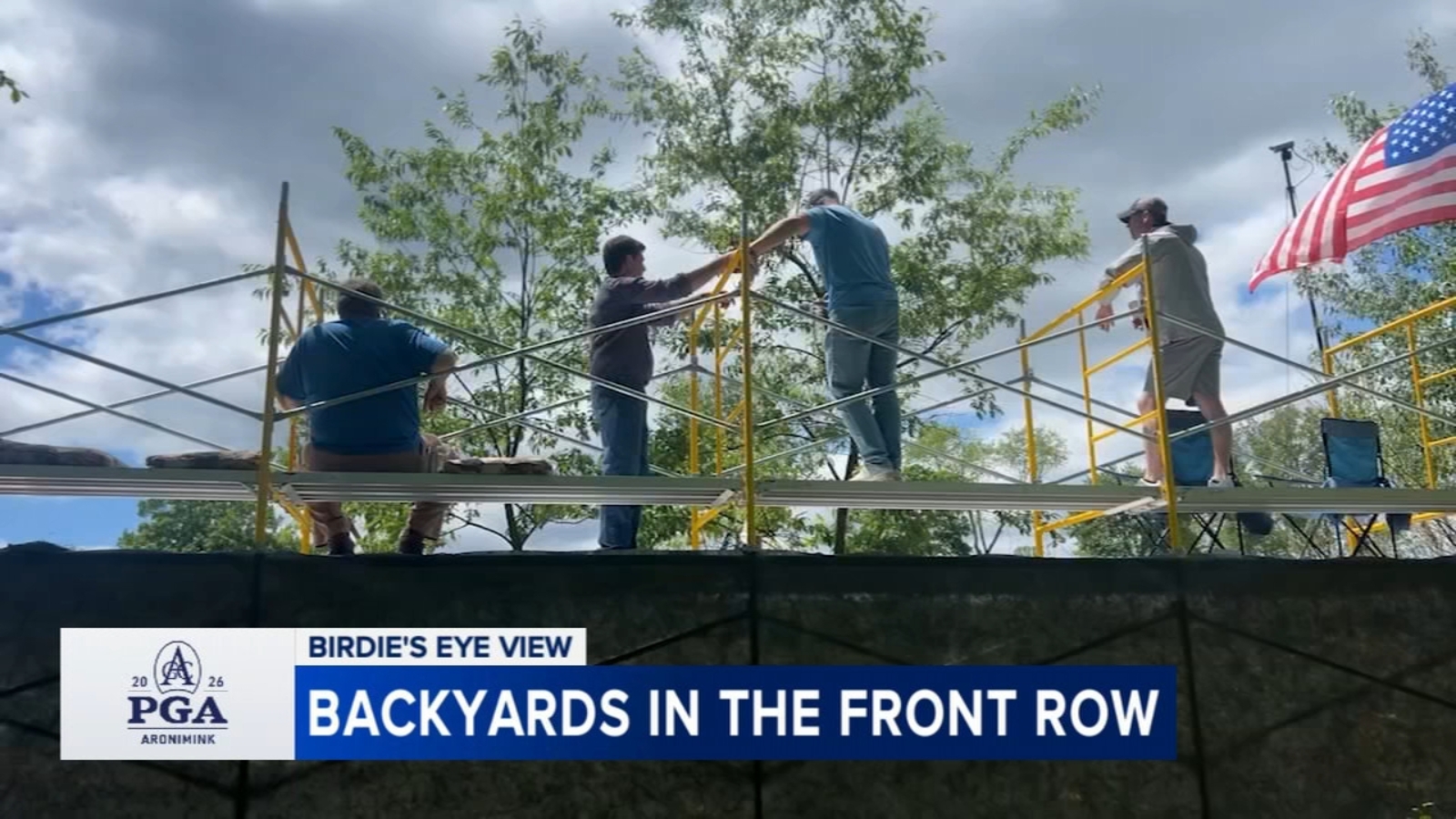 Neighbors get rare birdie's-eye view of PGA Championship