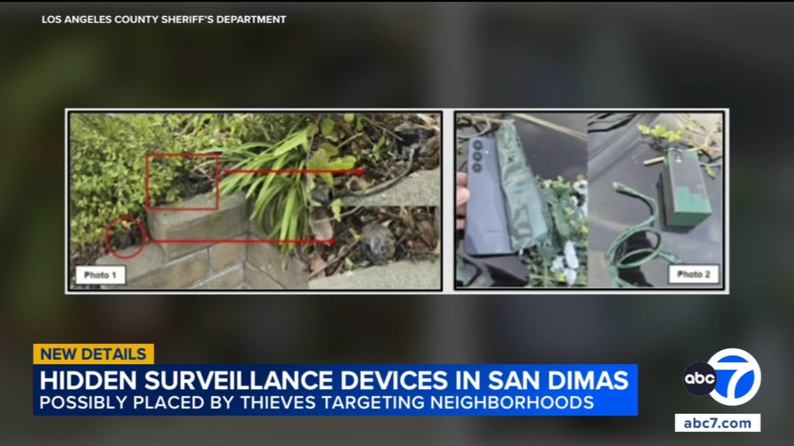 Hidden cameras found in San Dimas neighborhood