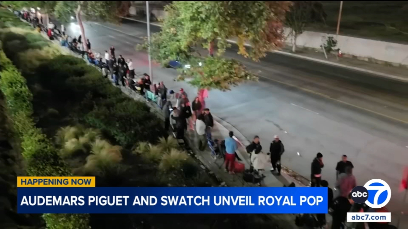 Hundreds line up at Topanga mall for Swatch, Audemars Piguet Royal Pop pocket watch