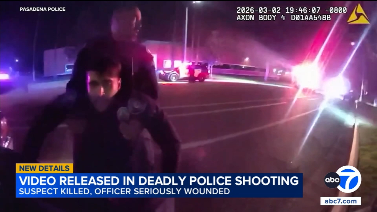 Bodycam video shows intense shootout that killed suspect, seriously wounded officer in Pasadena