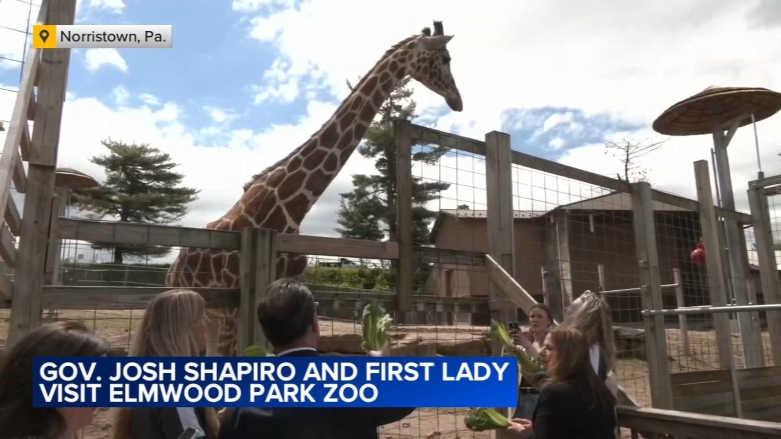 Gov. Shapiro and First Lady visit Elmwood Park Zoo in Norristown, PA