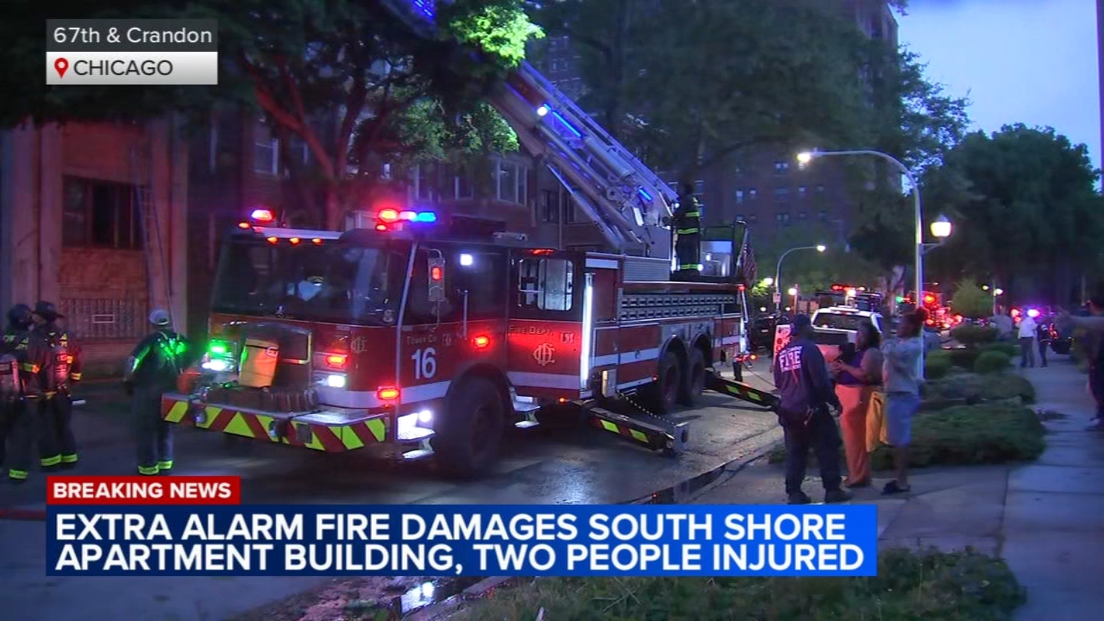 Firefighter among 3 injured as fire tears through South Side building