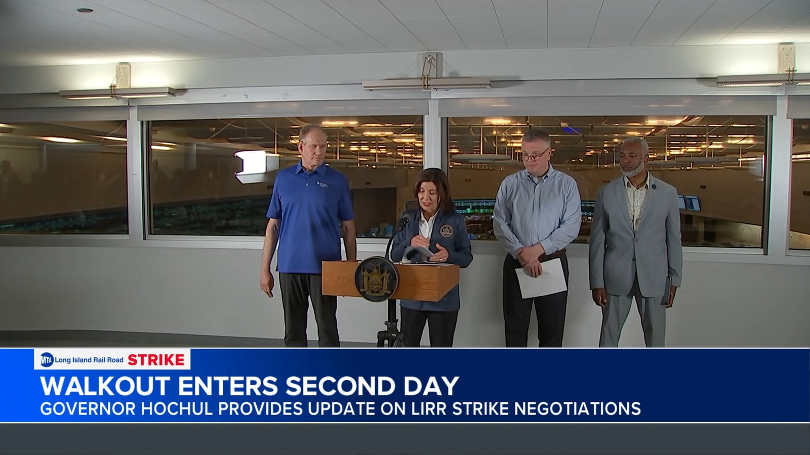 Gov. Hochul, MTA officials briefing on LIRR strike