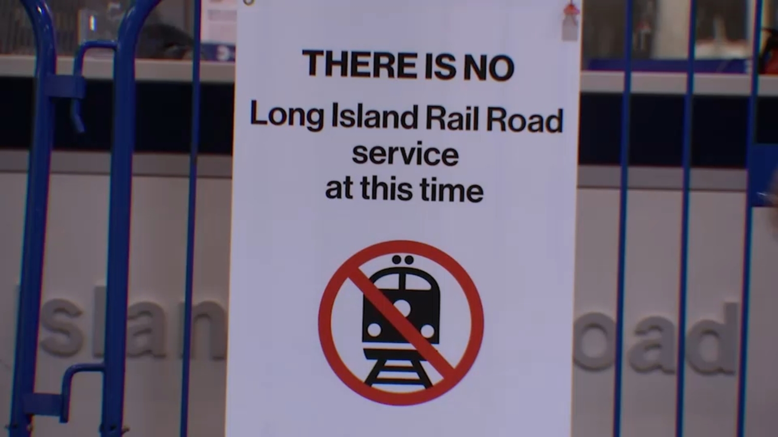 Penn Station quiet as LIRR service suspended