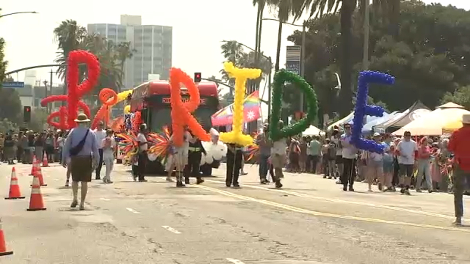 Long Beach Pride Parade marches on as scheduled Sunday despite festival ...