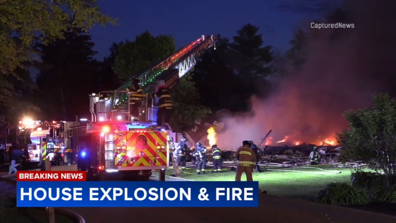 House destroyed in fire, apparent explosion in Wonder Lake