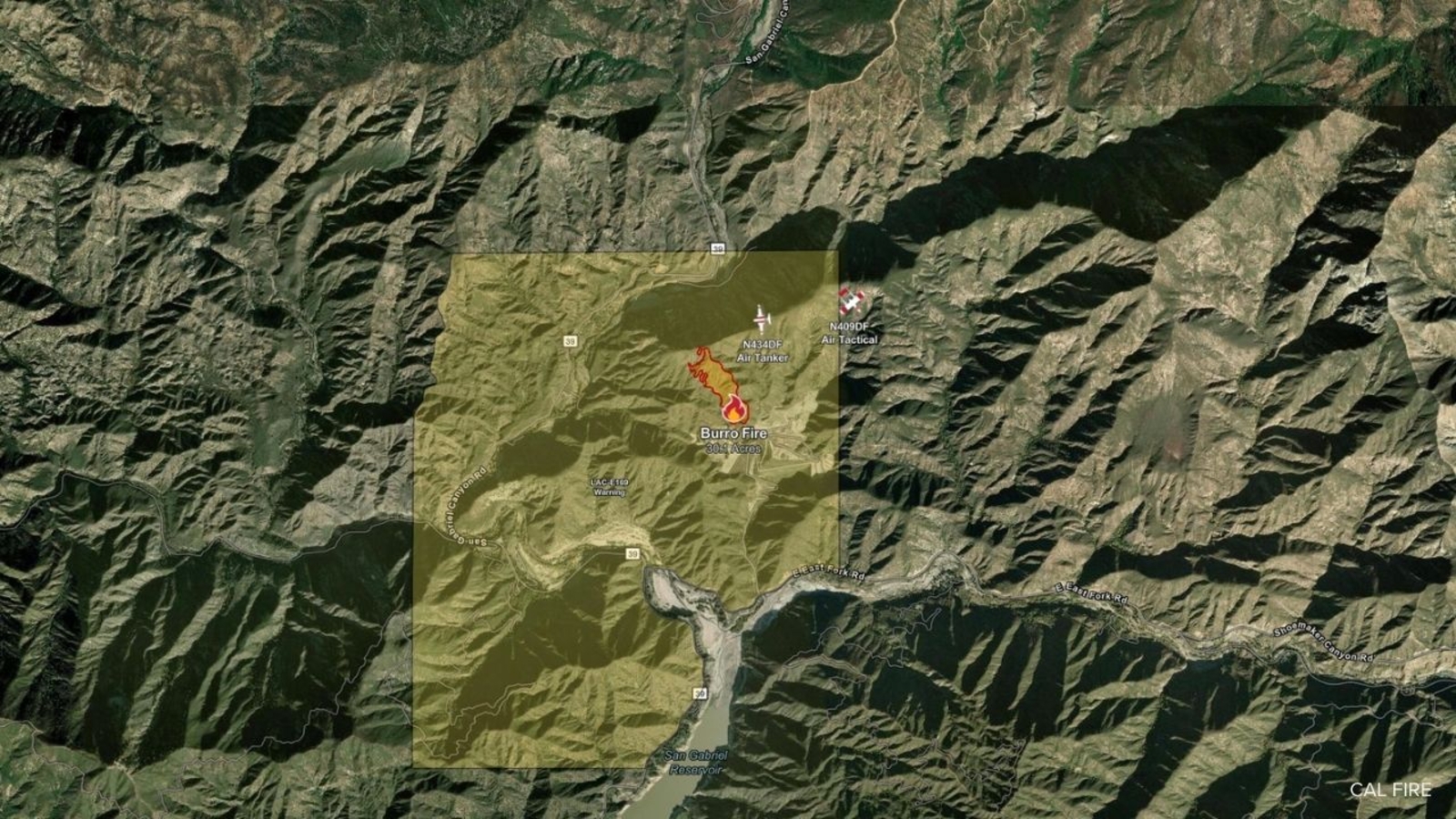 Small fire in Angeles National Forest triggers evacuation warning