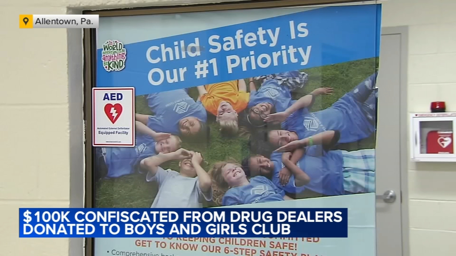 $100K seized from drug dealers donated to Boys & Girls Club