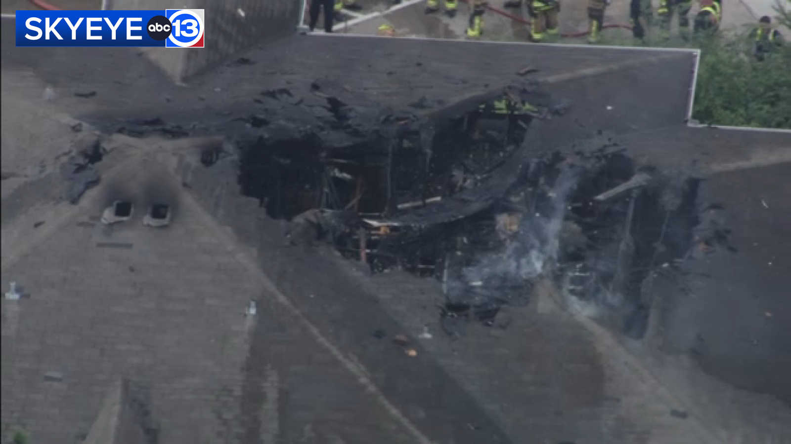 SkyEye13 images show aftermath of apartment fire in Copperfield area