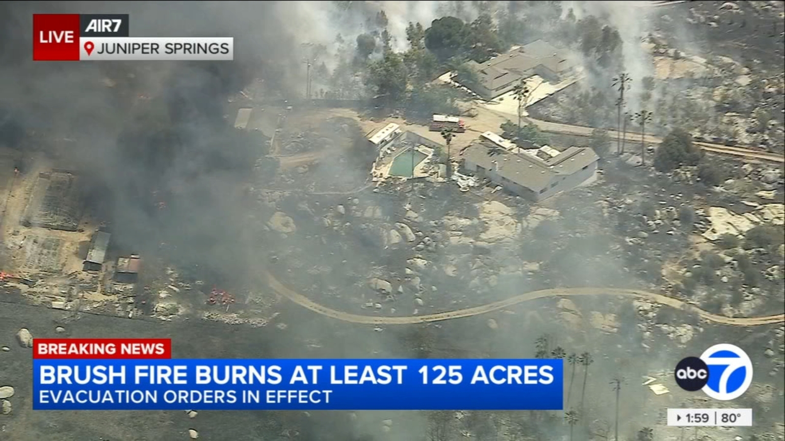 Brush fires in Riverside County prompt evacuations