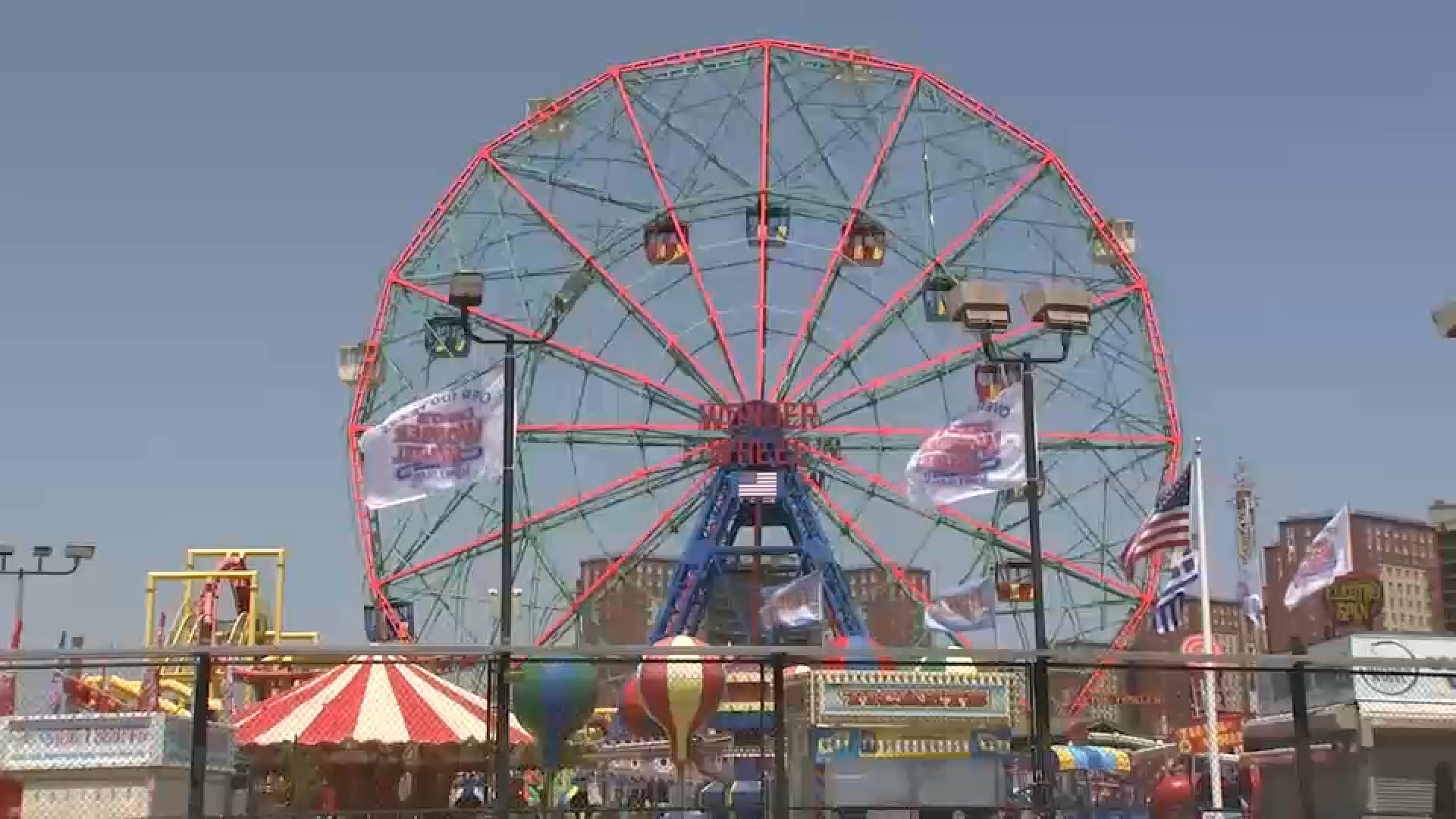 Crowds pack Coney Island ahead of Memorial Day weekend