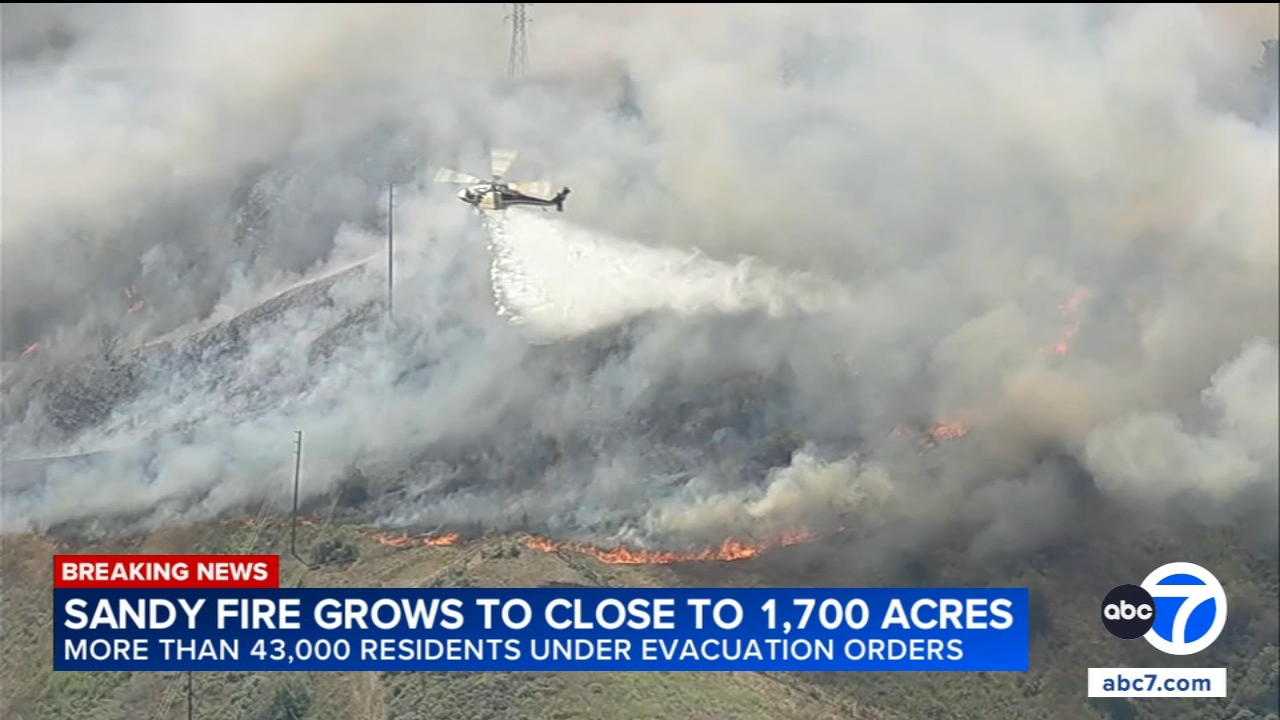 More than 17,000 under evacuation orders as Southern California wildfire threatens homes