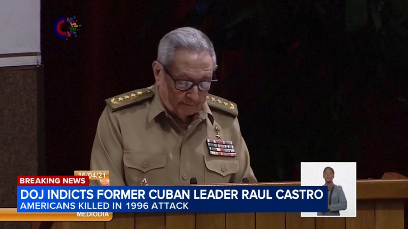 DOJ announces charges against Raúl Castro