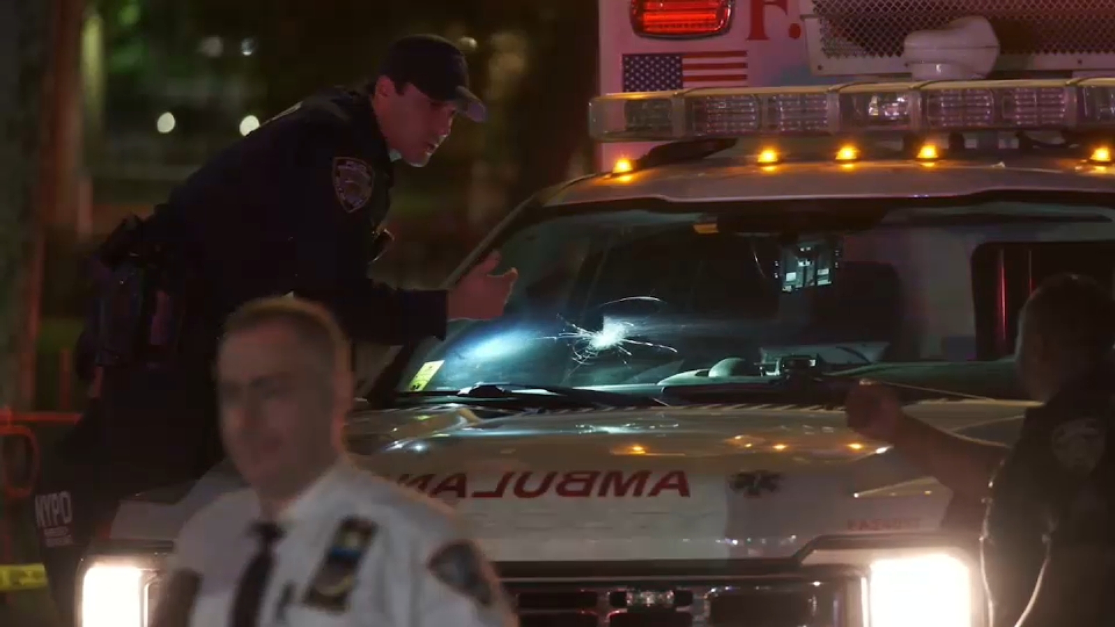 2 EMTs sitting in ambulance nearly hit by bullets in the Bronx