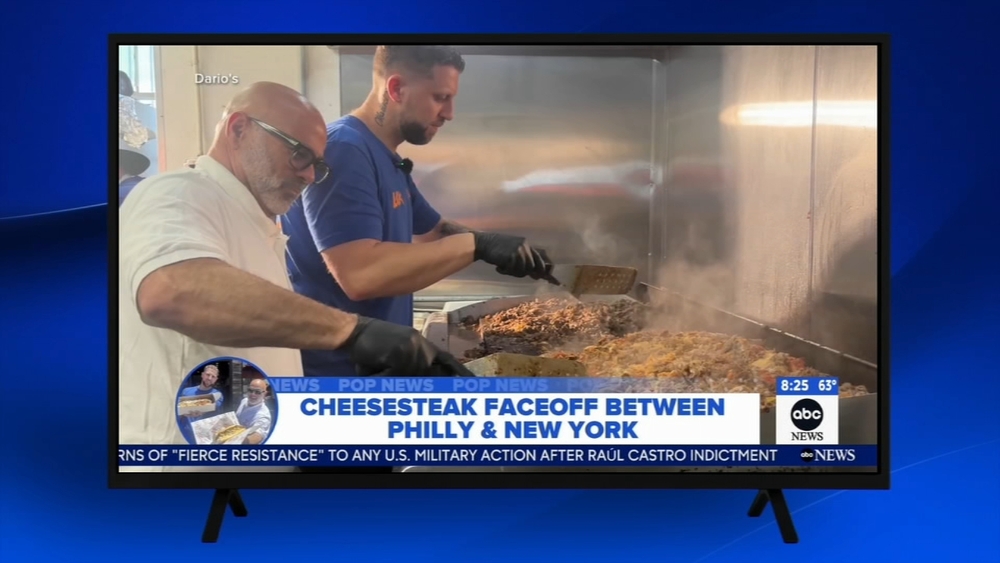 Pat's owner makes cheesesteaks in NY after Philly loses friendly wager