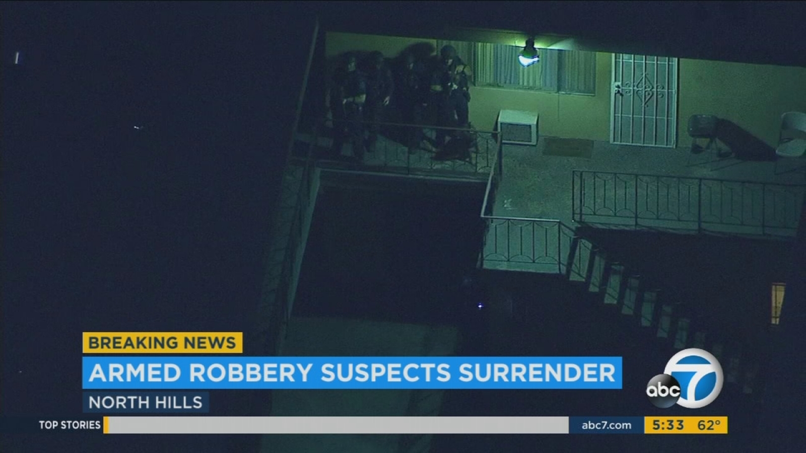 3 arrested after crime spree, hourslong standoff in North Hills, LAPD ...