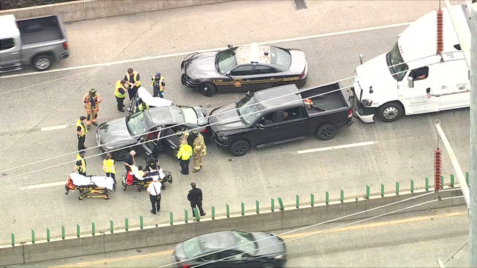 Multiple vehicles involved in crash on I-95 northbound in Chester