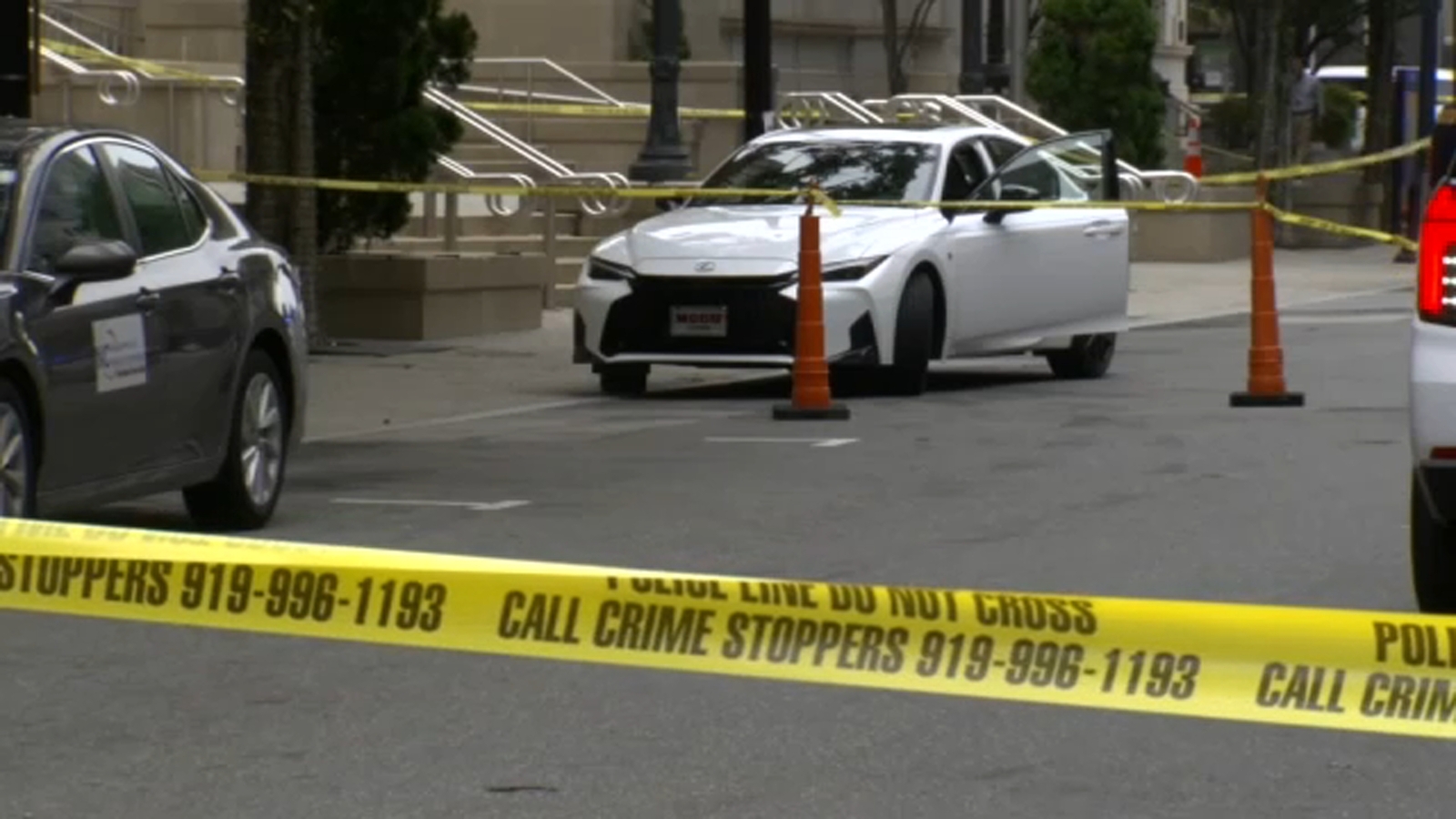 2 hurt in shooting outside Wake Co. courthouse; suspect in custody