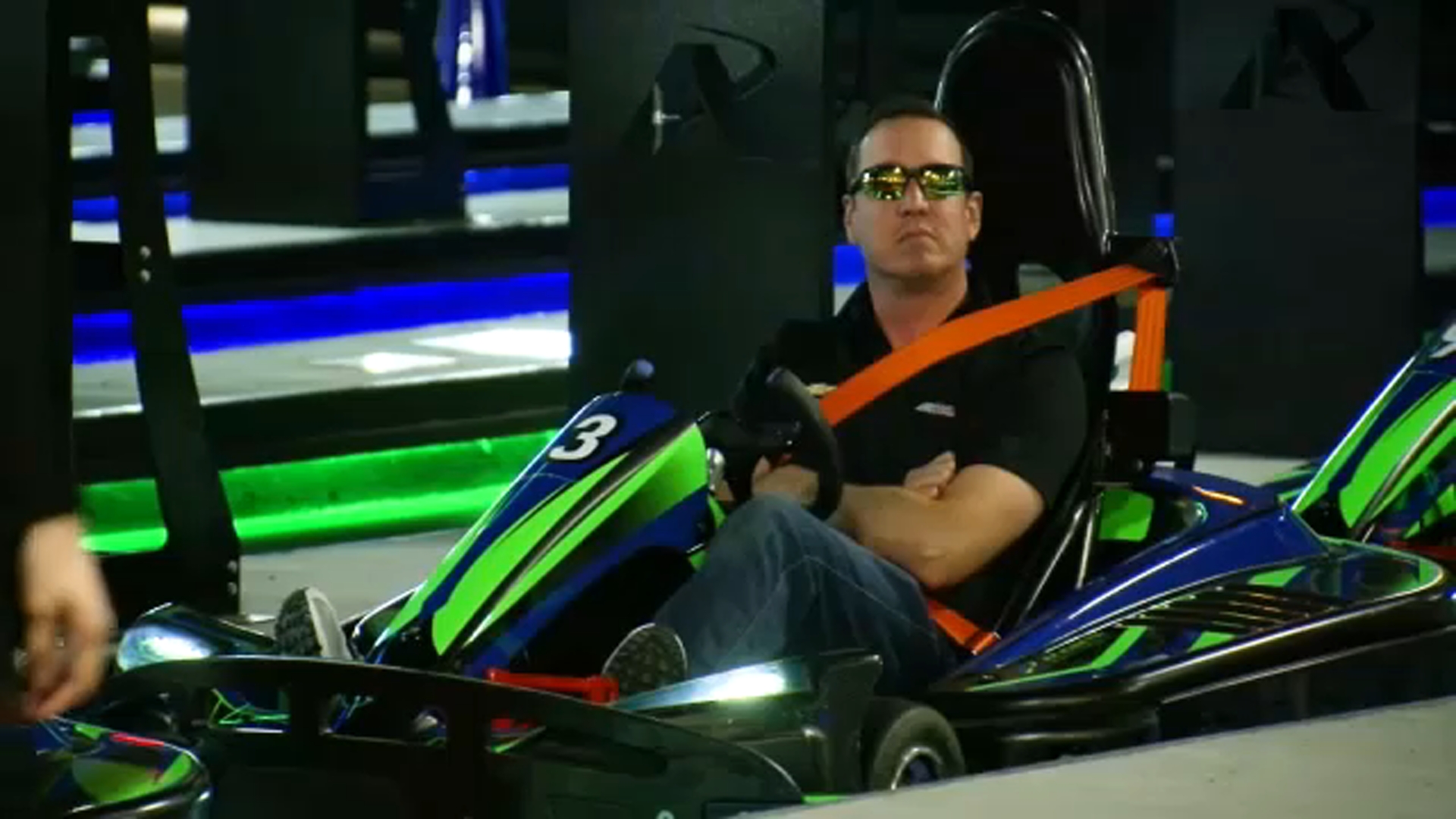Busch attended the grand opening of Andretti Indoor Karting & Games in Durham.
