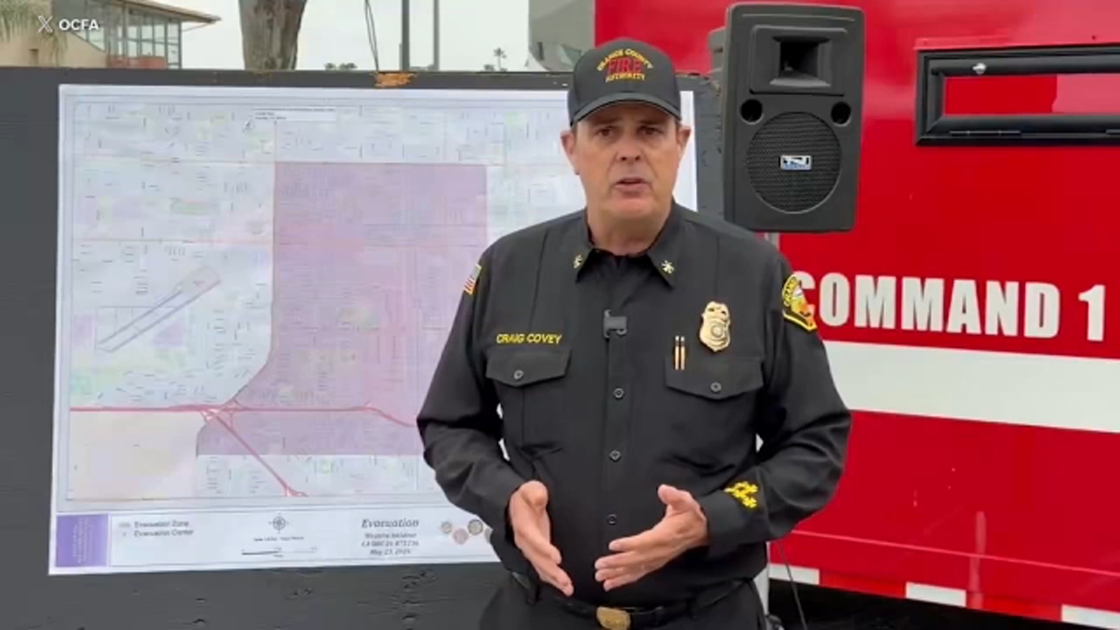 Temperature in chemical storage tank has increased, not cooled, OCFA says