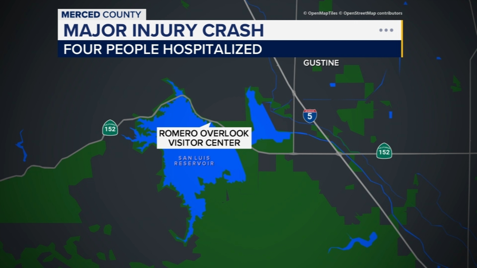 Multiple people hospitalized following ejection crash in Merced County ...