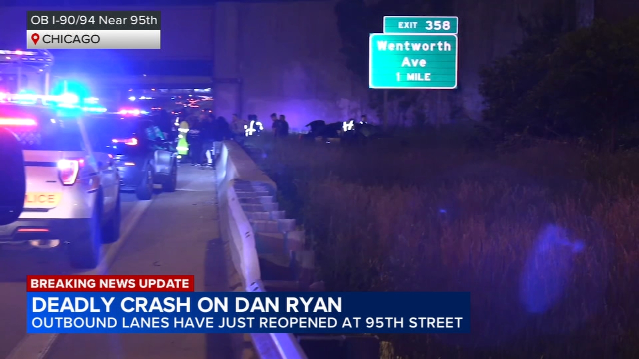 1 killed, 3 hurt in crash on Dan Ryan Expressway on South Side: ISP