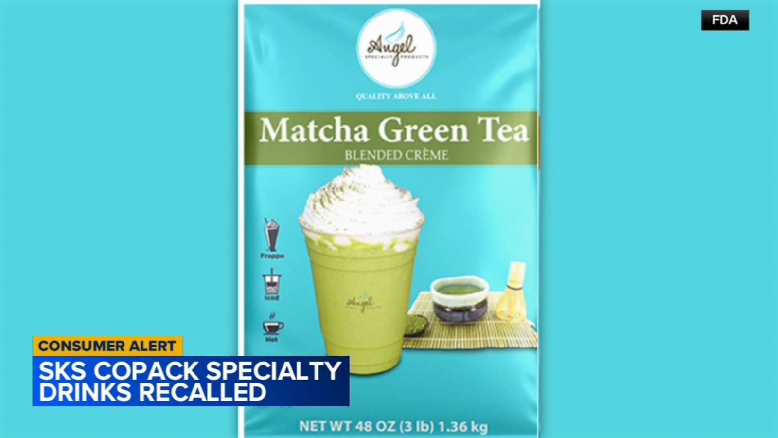 SKS Copack issues recall for powdered drink items due to salmonella concerns